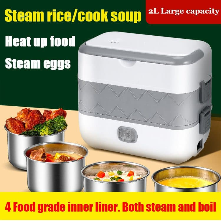 [Multiuso Prático] Caixa Bento Elétrica Multiuso Para Cozimento E Isolamento/Recipiente Térmico/Para Trabalho
