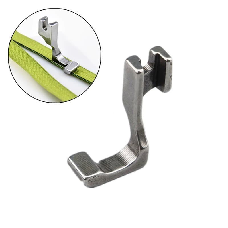 1 peça de calcador invisível unilateral para zíper de veículo industrial S518L/T168