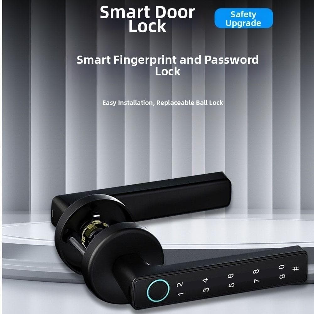 Fechadura Inteligente Com Impressão Digital TEVO , Maçanetas Digitais Eletrônicas Inteligentes Bluetooth , Senha