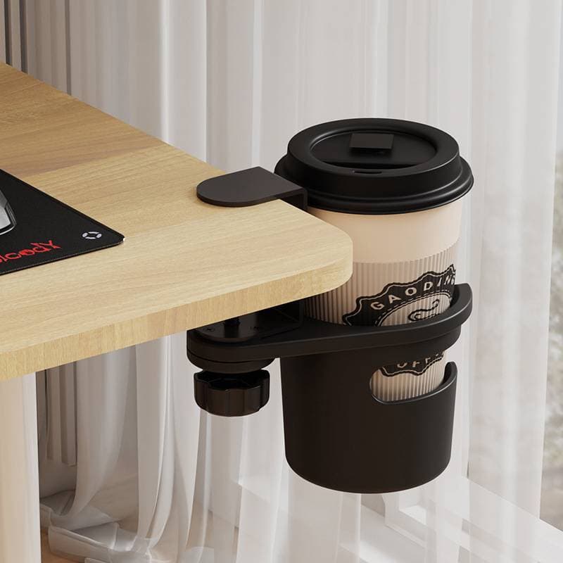 [LANXI] Suporte Para Copo De Café Com Braçadeira Ajustável 360 ° Borda De Mesa Giratória anti-Derramamento Queda .