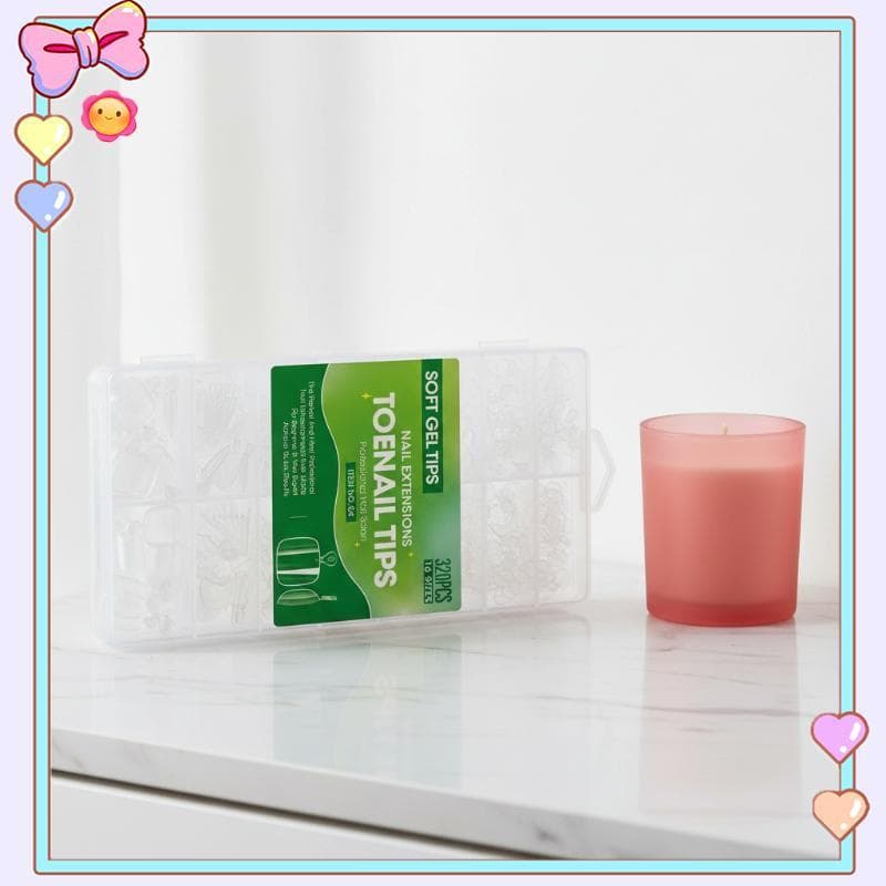 [beautifulhome] Pontas De Unhas Curtas 240/320 Unidades Quadradas Transparentes Foscas Em Gel Macio Para Meninas Adolesc
