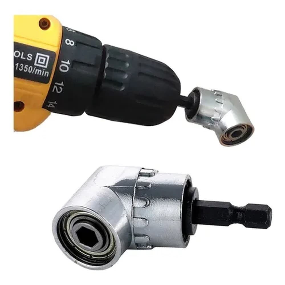 Adaptador Angular Extensão Curva 105° Adaptador P/ Parafusadeira Cantos