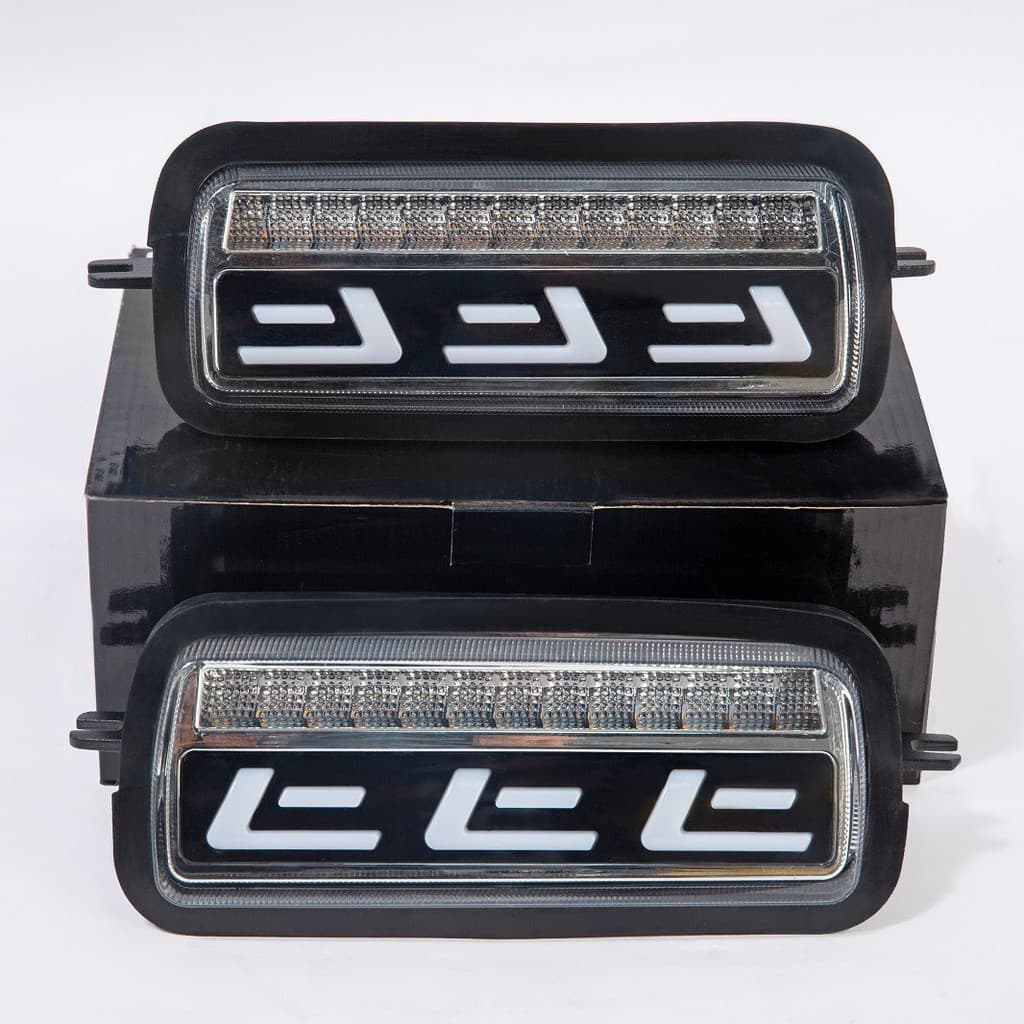Compatível com luzes de sinalização Lada Niva 4X4 1995 - Luzes LED DRL para faróis de carro YRHU