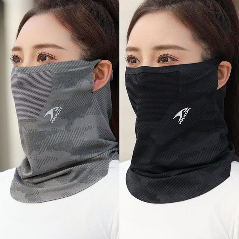 Máscara Ice Silk Ne Gaiter Com Malha Respirável Para Ajustes Externos Eficazes