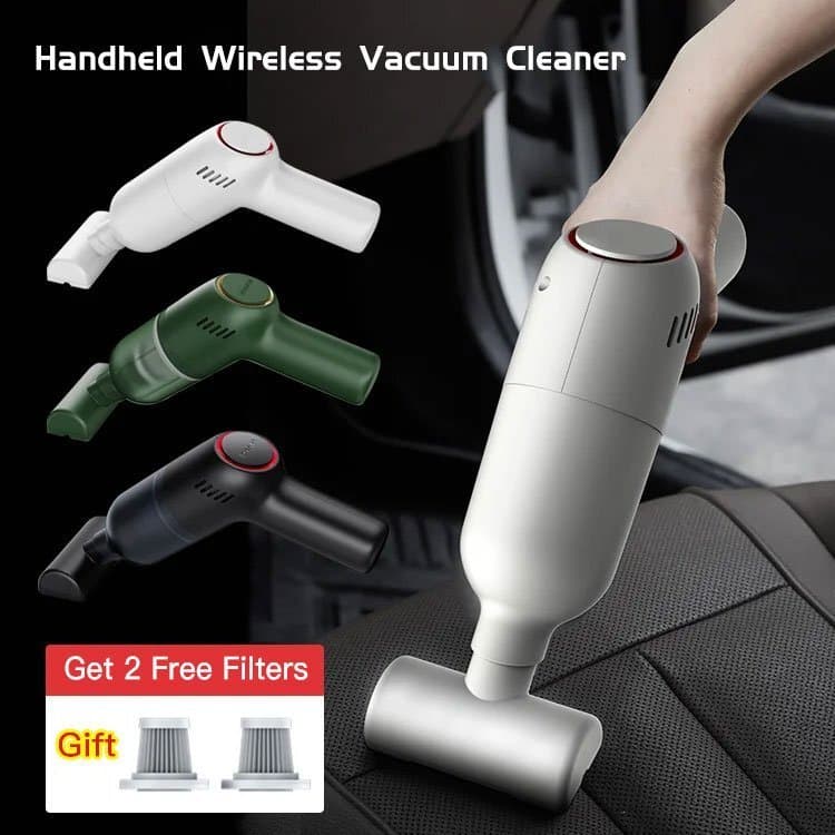 【Compacto e Forte】[Mini Aspirador] Aspirador de Pó Sem Fio/Recarregável/Para Carro e Casa/Alta Sucção