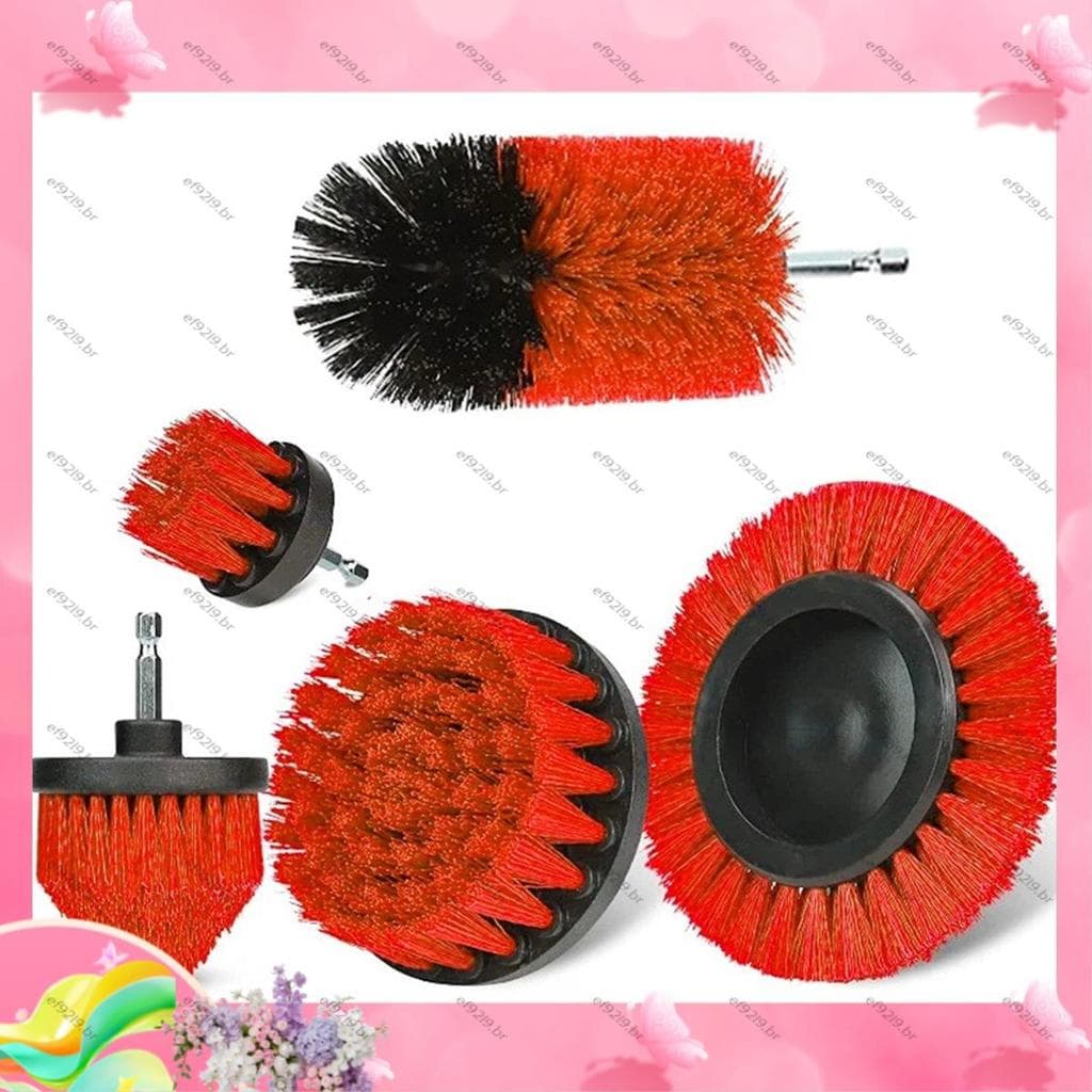 [Oferta Especial E] Conjunto De Escova Para Lavagem De Carro , De Disco , Broca Elétrica , Kit De Ferramentas De Limpeza