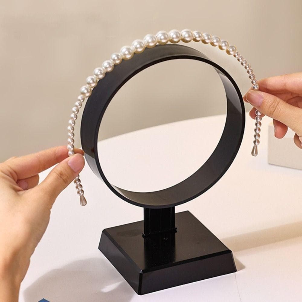 Rack Para Chapéus , Suporte Redondo Exibição De Faixa De Cabeça Arnês Organizador De Armazenamento Transparente Removíve