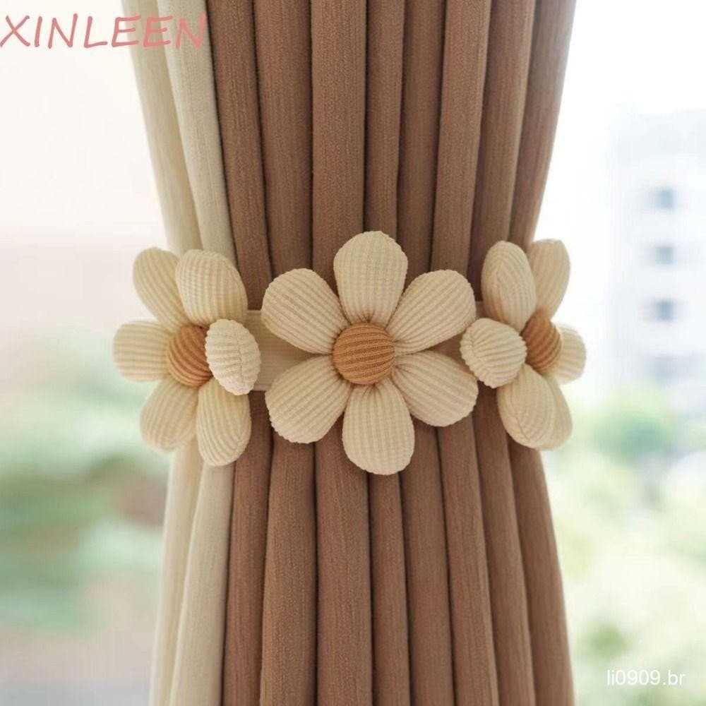 XINLEEN 2 Pcs Flores Cortina Tieback , Suporte De Fivela Criativa , Clipe Bonito Em Forma De Flor ZOPV