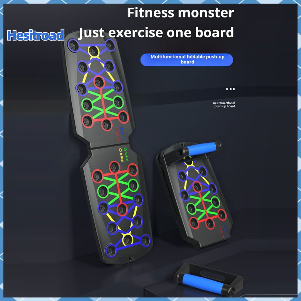 Foldable Push-up Board 28-in-1 Multi-functional Workout Equipment for Men – Chest Abs Arms Core Training Home Gym Fitn