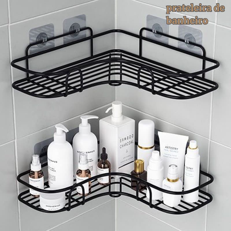 Prateleira De Banheiro Montada Na Parede Com Suporte Usado Para Armazenar Shampoo E Sabão , Organizador De Cozinha Lavan