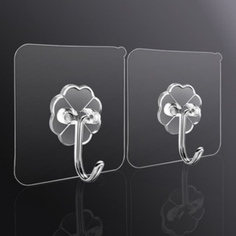15 Kit com  Gancho Adesivo para Parede Transparente Promoçõe