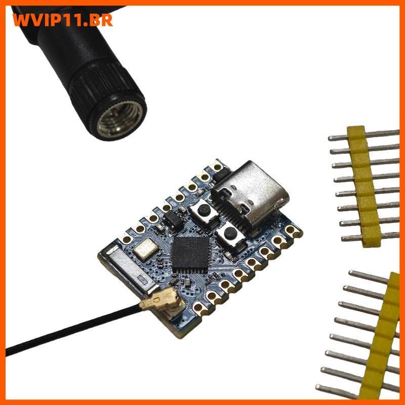 Mini Placa De Desenvolvimento WVIP ESP32-C3 Wi-Fi/BT Com Antena Para IoT BR