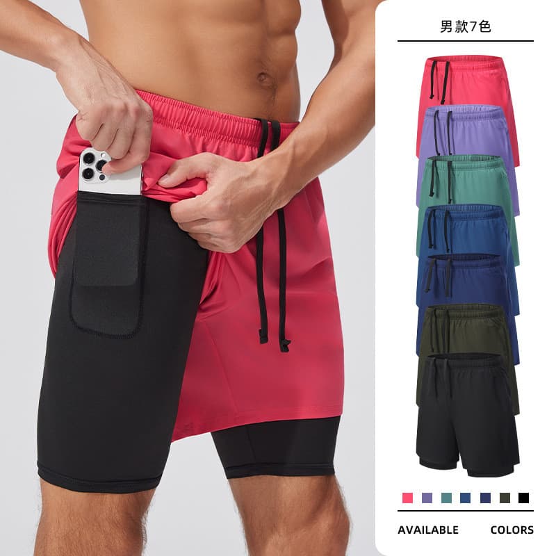 Shorts esportivos para corrida ao ar livre, shorts masculinos Plus Size
