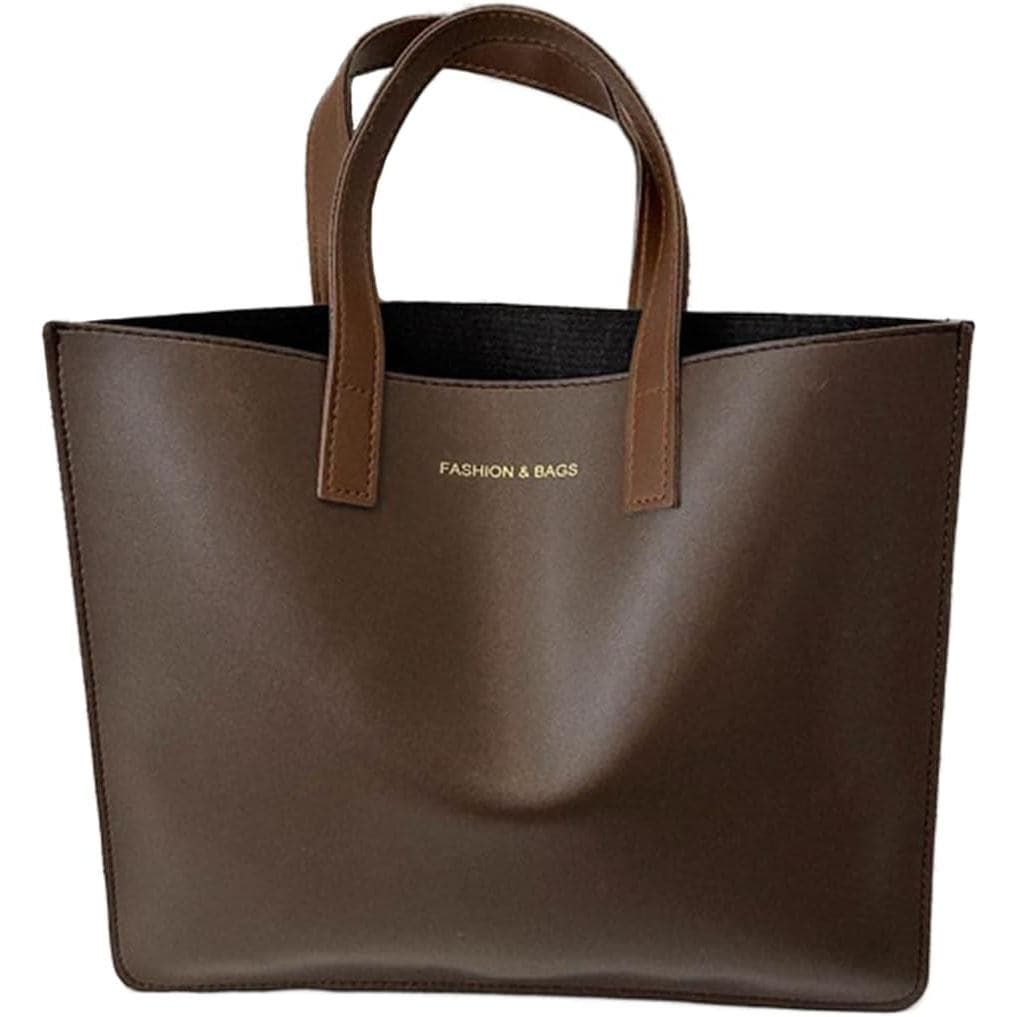 Bolsa de Mão Feminina em Couro Genuíno, Design Clássico, Bolsa de Ombro Conversível, Bolsa de Viagem Solta