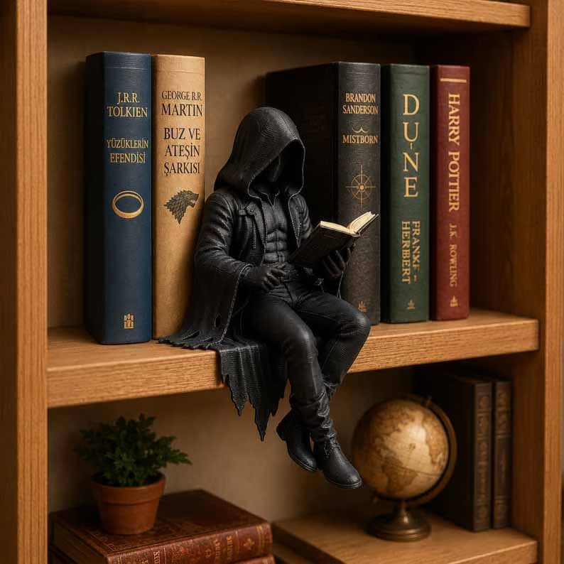 Transfronteiriço Novo Estilo Chinês Antigo Manto Leitura Livro Resina Artesanato Ornamentos Decoração