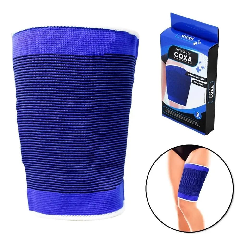 Protetor para Coxa/Coxal de Poliester Azul RCB0802