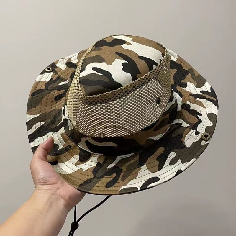 Verão legal chapéu masculino malha respirável balde chapéu cor sólida dobrável chapéu de sol primavera outono pesca ao a