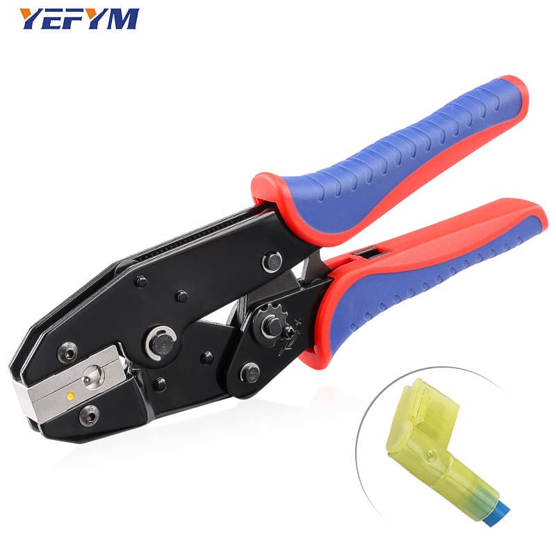 YF-09FL amarelo 6.3 mola em forma de bandeira de Nylon em forma de bandeira 90 graus ângulo reto conector de plugue fême