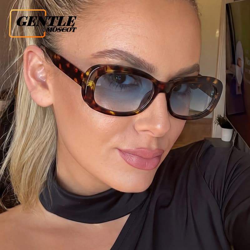 (GENTLE MOSCOT) Óculos De Sol Petite Oval UV400 Estilo Y2K 2026 Novos Unissex Euro-Americano , 100 % Com Bloqueio De UV