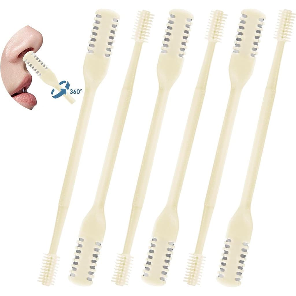 Conjunto de três peças aparador de pêlos de nariz dois em um, versão atualizada navalha de pêlos de nariz dupla face, gi