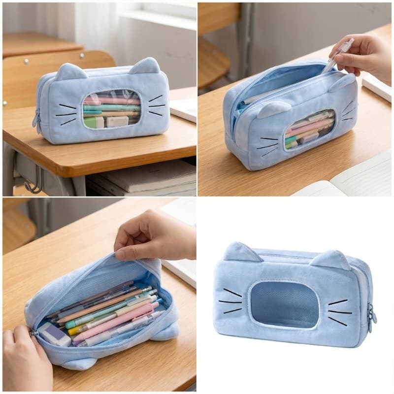 Bons Lápis Bolsas Saco De Maquiagem Caneta Caso Desktop Titulares Organizadores De Papelaria