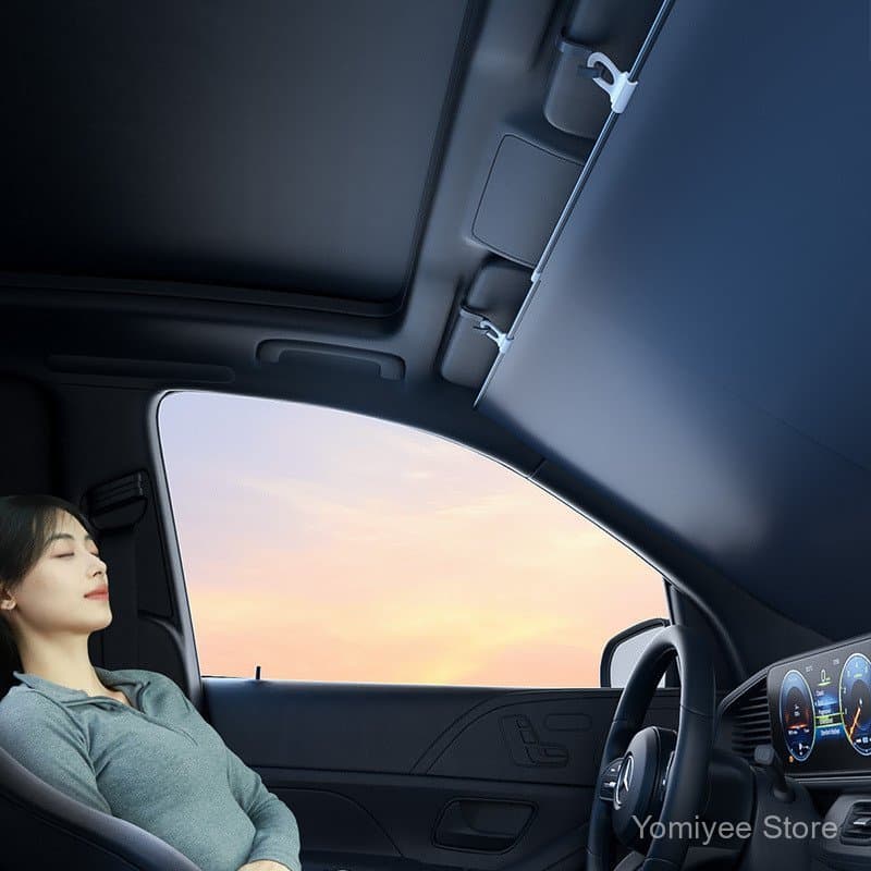 Para-sol para o para-brisa dianteiro do carro, cortina de proteção solar para o interior do carro, tecido para-sol para