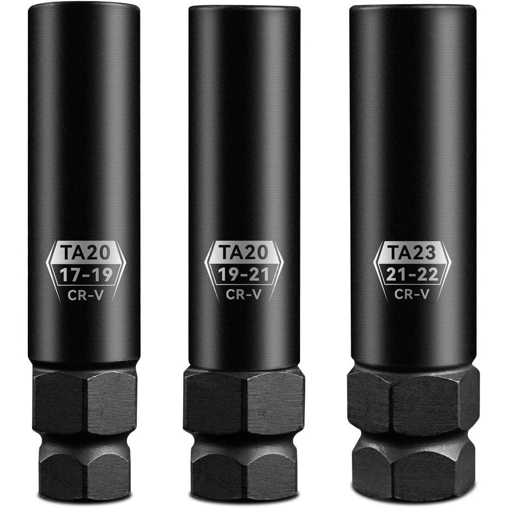 Chave de porca de roda de 10 estrias, conjunto de soquetes para porcas de roda para kit de remoção de travas de roda de