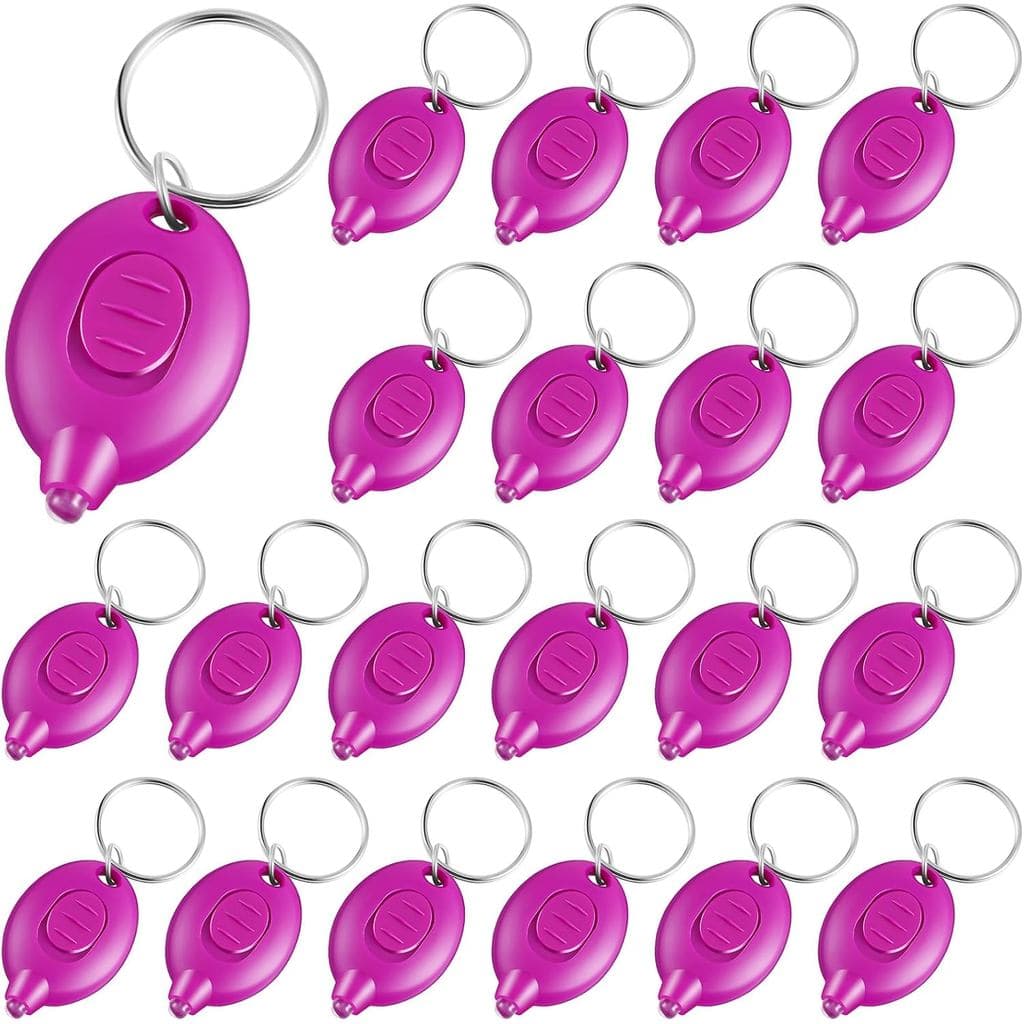 Aurelema Pacote com 20 Mini Lanternas UV LED de Chaveiro, Lanterna UV 395nm, Luz UV de Chaveiro, Lanterna de Chaveiro UV