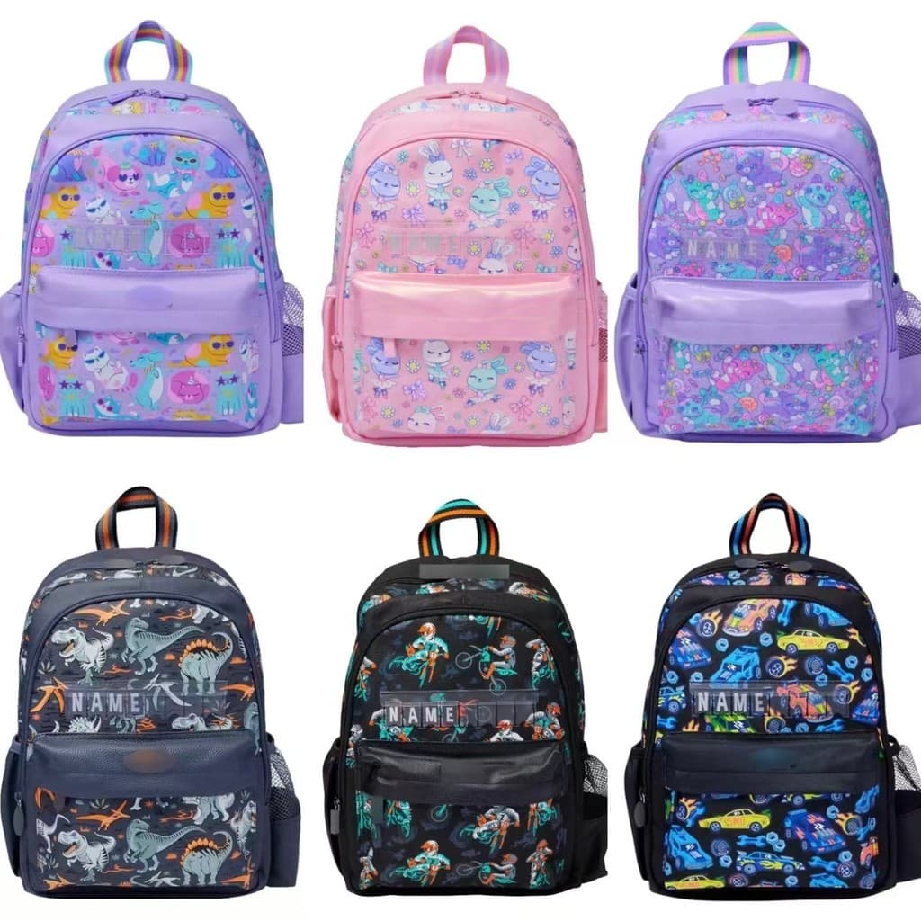 Bolsa escolar australiana de cartão médio para crianças, estudantes da escola primária, série Casual de mochila de desen