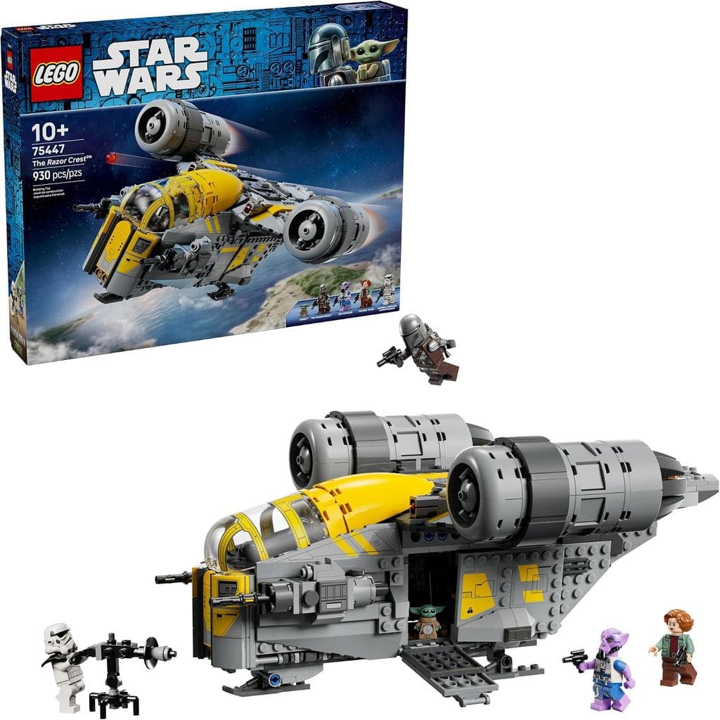 LEGO Star Wars: O Mandaloriano e Grogu - Brinquedo de Construção The Razor Crest - Conjunto para Montar e Exibir para Me