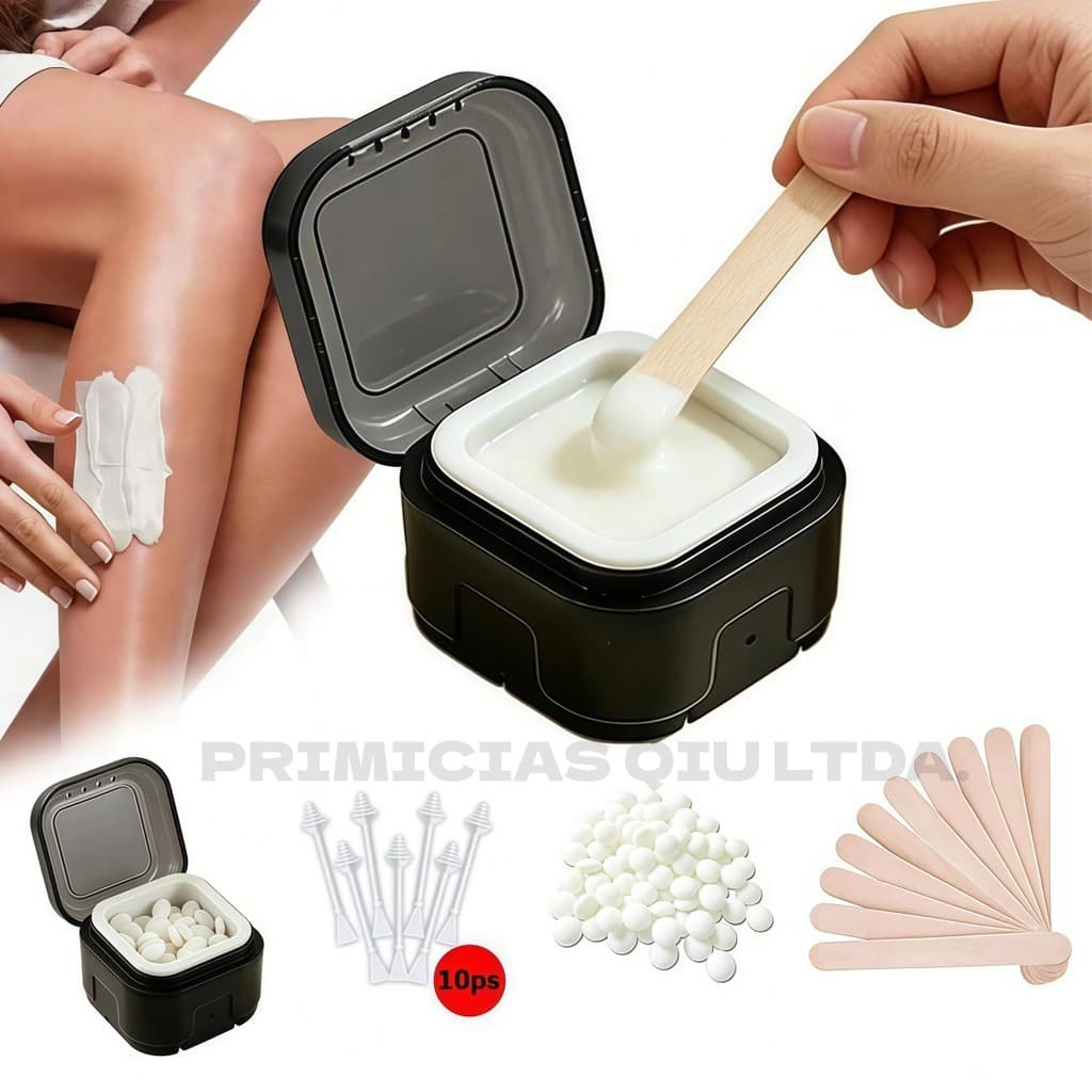 Mini Aquecedor De Cera Depilatória Termocera De Bolso Recarregável Bivolt 5,5cm Acessórios P.HQ