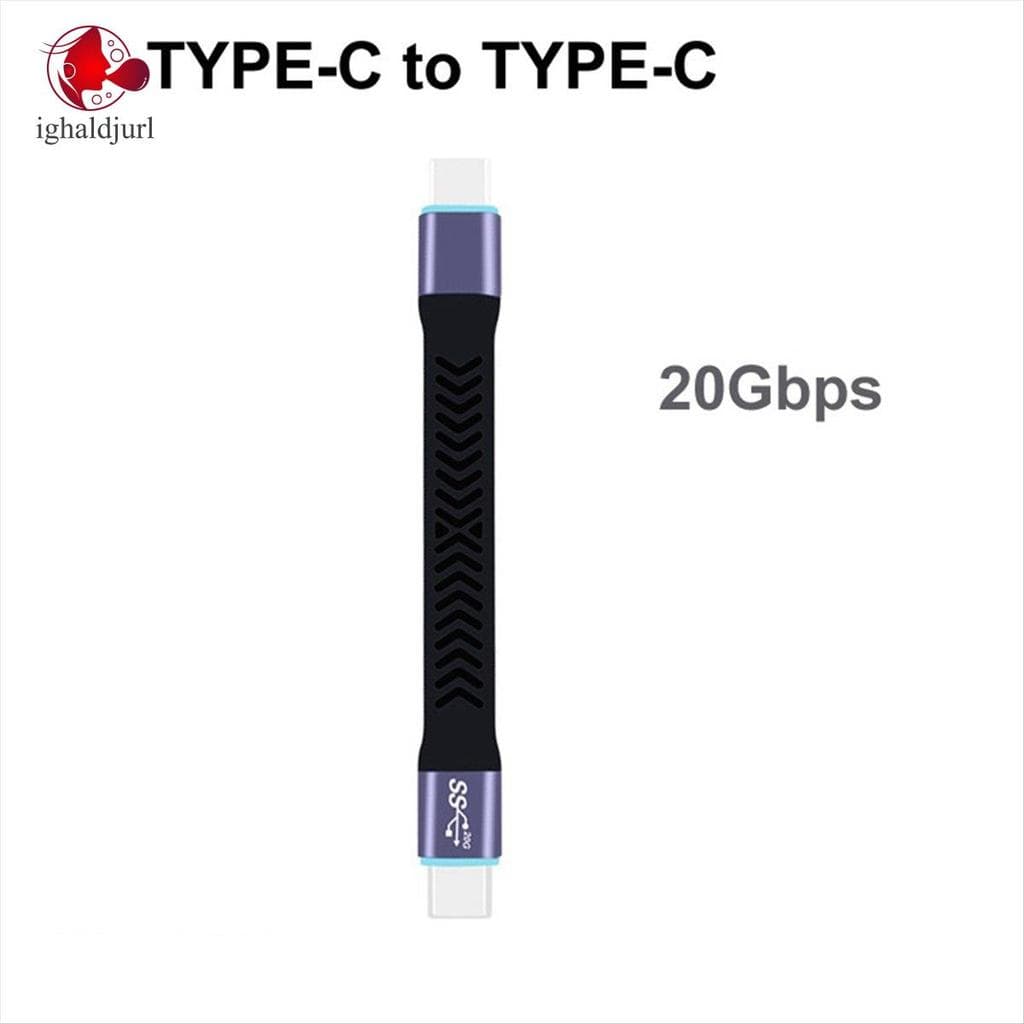 Cabo De Dados Tipo C Para USB3.2 Gen2 De 20 Gbps Carregamento Rápido E Transferência Rápida