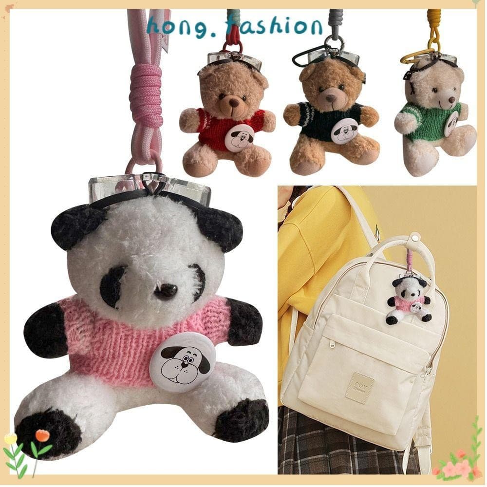 Pingente De Telefone Móvel HONG , Acessórios De Bolsa Chaveiro Fofo , Ornamento De Enforcamentos De Urso De Pelúcia