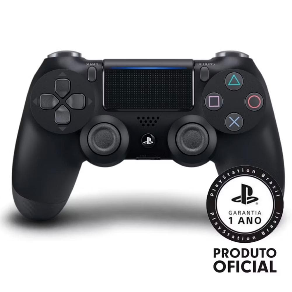 Controle sem fio Dualshock PS4 Black (Preto) Original (Nota Fiscal e Garantia)