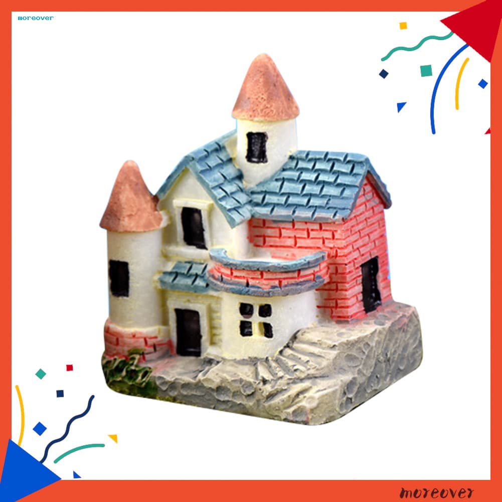 Mais Jardim De Fadas Em Miniatura Resina Castelo Casa Micro Paisagem Ornamento Decoração