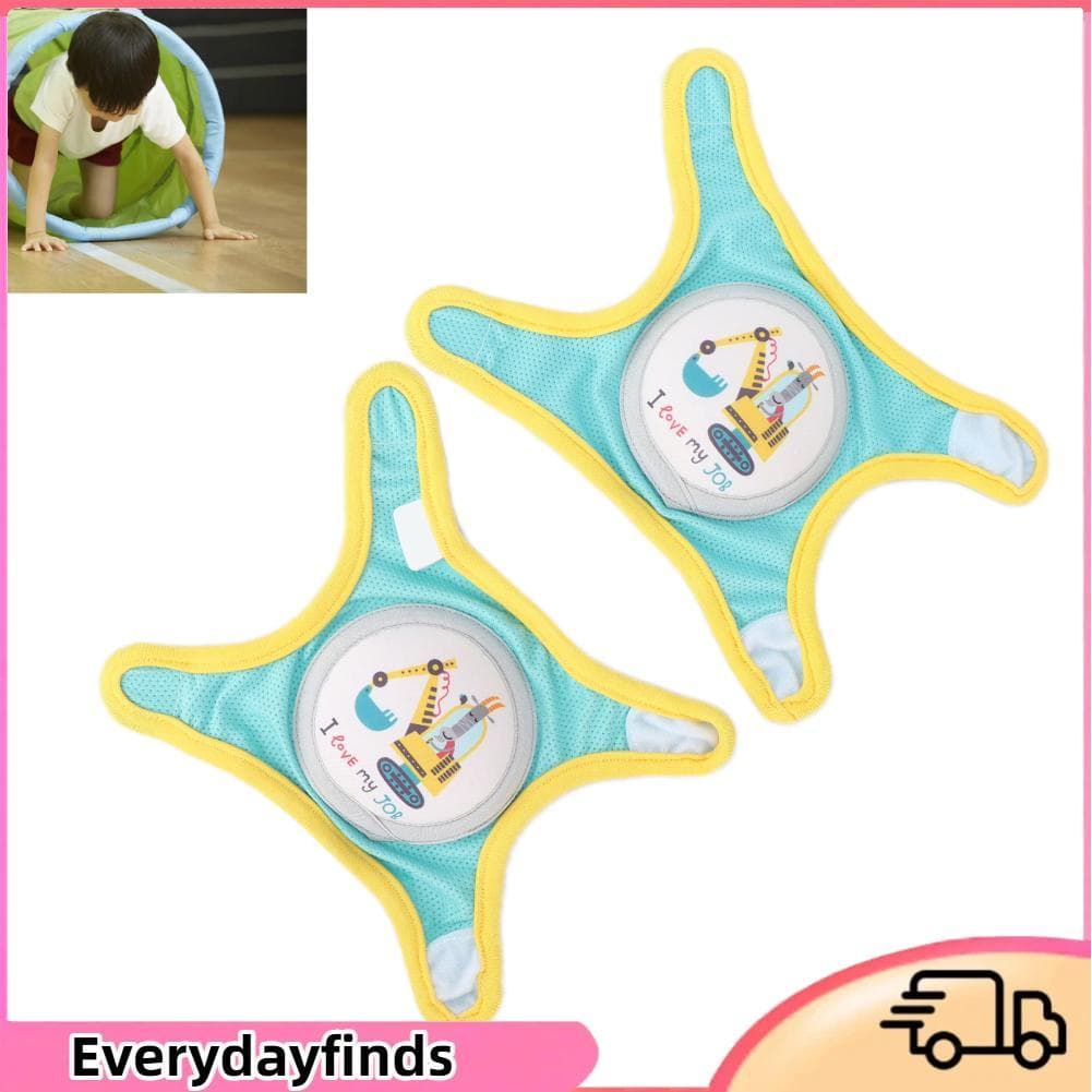 Everydayfinds-br Brrnoo Joelheiras para bebês Protetores unissex de engatinhar com fechos de gancho e laço Material