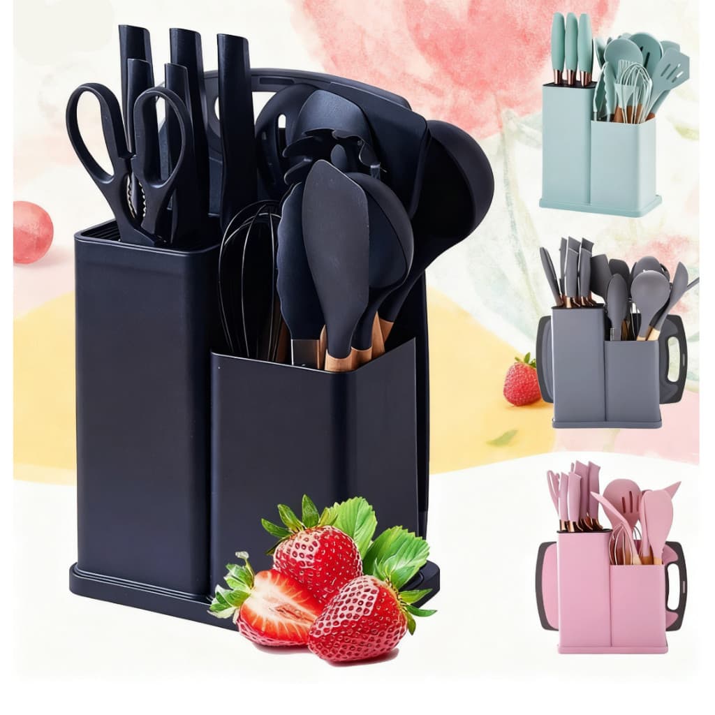 Conjunto De Tábua De Corte De Cozinha De silicone De 19 Peças
