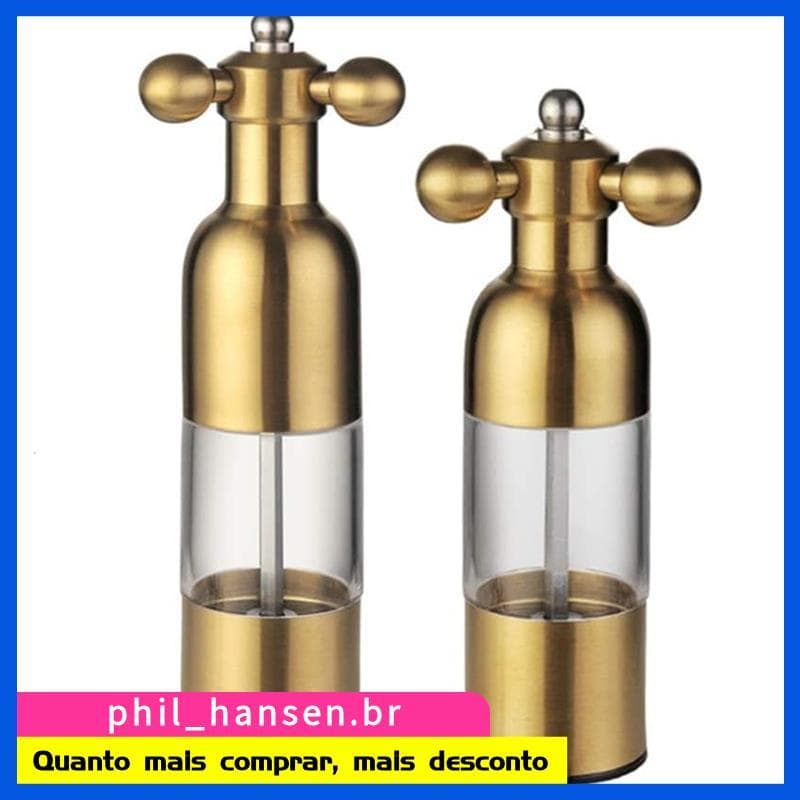 Moedor De Sal E Pimenta , Saleiro Manual De Torneira De Aço Inoxidável , Utensílios De Cozinha Estilo Ocidental Com Alça