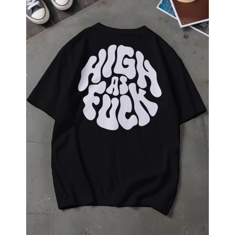 Camiseta Unissex Streetwear High As Fuck