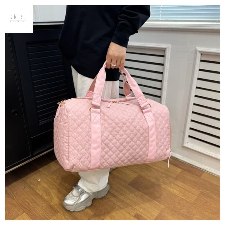 Bolsa De Fitness Impermeável Feminina – Bagagem De Viagem Com Separação Seca E Úmida De Grande Capacidade