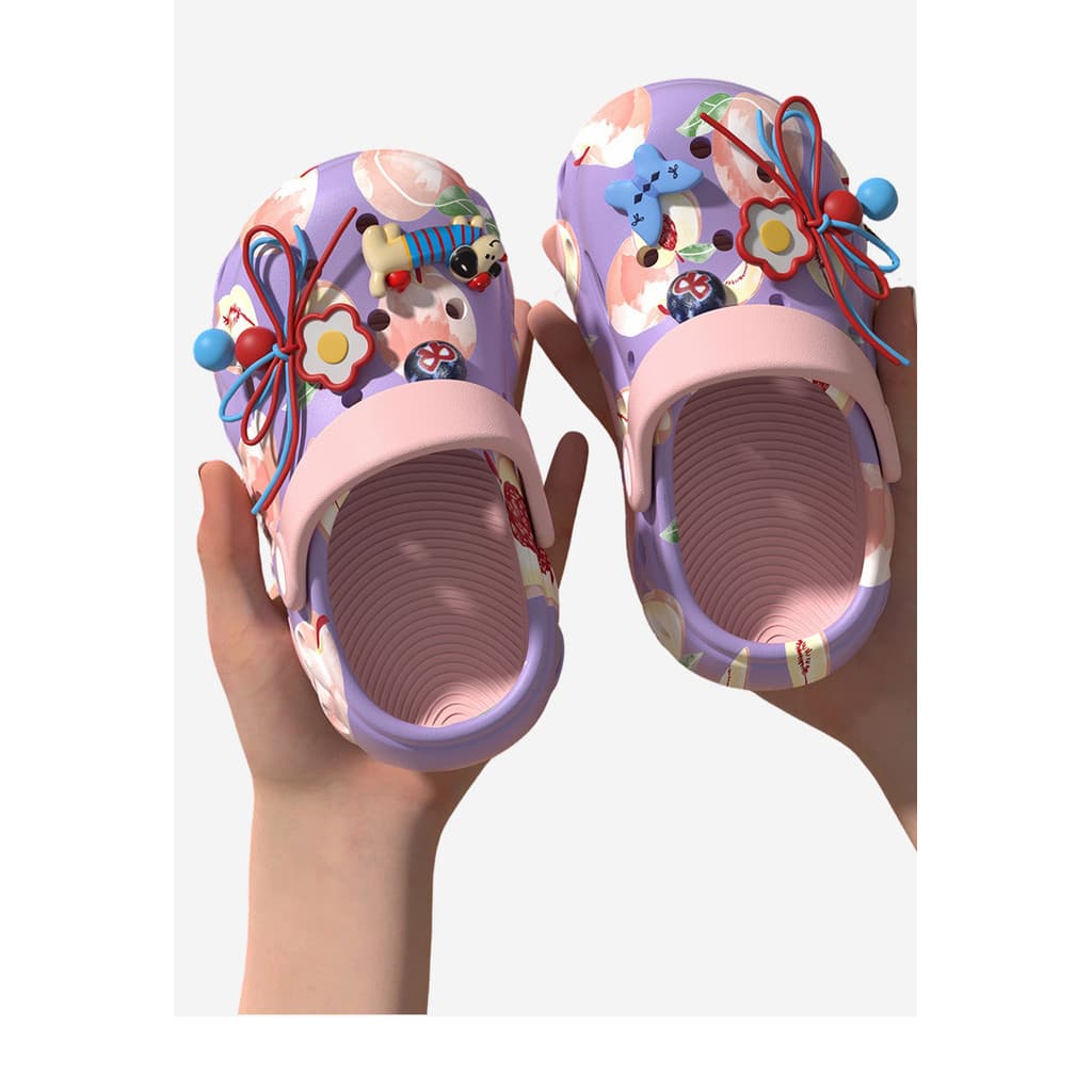 Coleção De Verão 2026 : Tamancos Para Meninas Com Bico Fechado , Sapatos De Praia Infantis , Sandálias De Desenho Animad