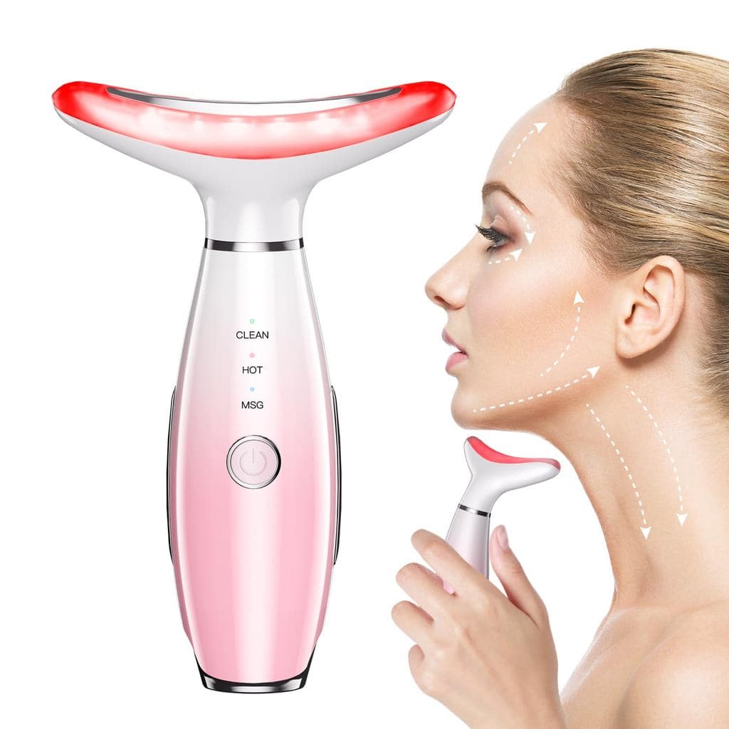 Massageador Facial para Pescoço, Ferramenta de Massagem Facial para Cuidados com a Pele, Massageador Facial 3 em 1, Ferr