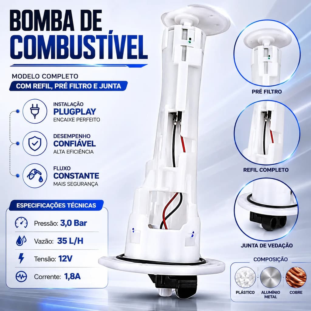 Bomba Combustivel Dafra Citycom 300i 2011 a 2016 Gasolina