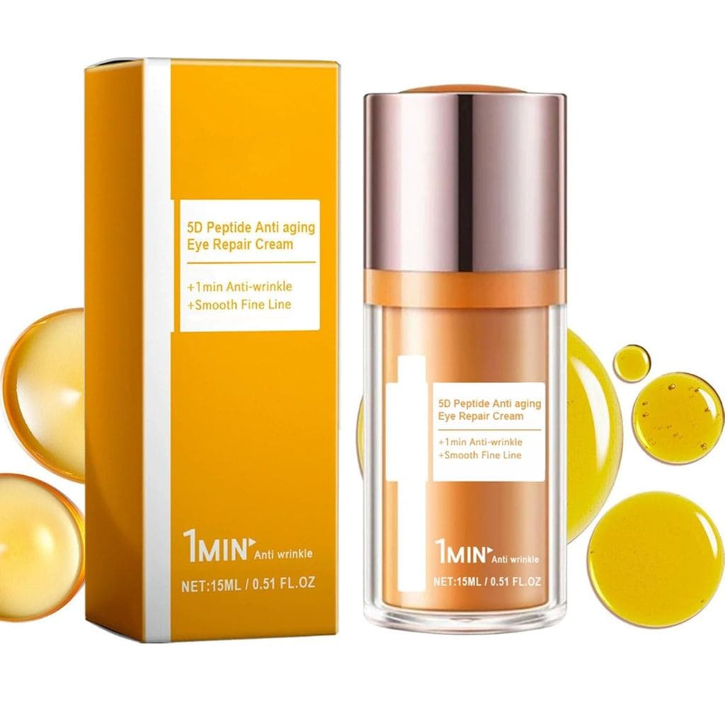 Creme para os Olhos, Papafeel 5D Peptide Eye Cream para Olheiras, Creme Antienvelhecimento Diário para Rugas, Hidratante