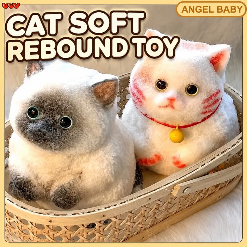 Pinch Fun Soft Bullet Cat Toy Cute Kitty Descompressão Squeeze Toy Presente para crianças