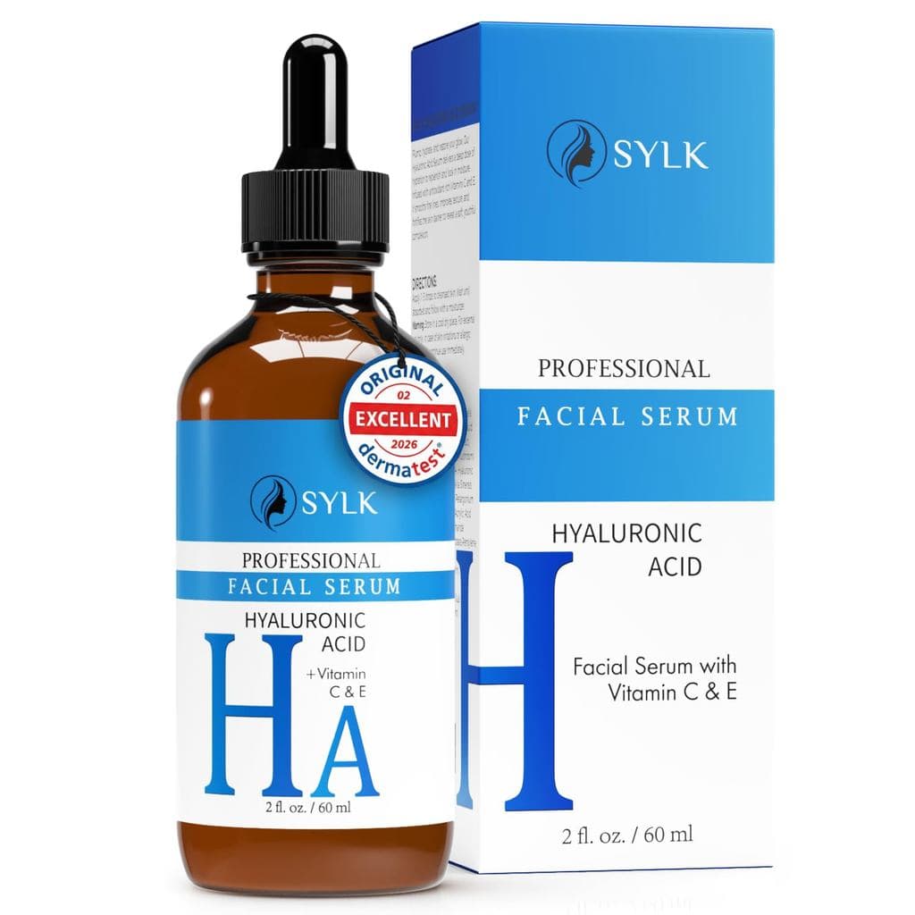 Sérum de Ácido Hialurônico de Alta Dose com Vitamina C para Microneedling, Sérum Facial Antienvelhecimento e Antirrugas,
