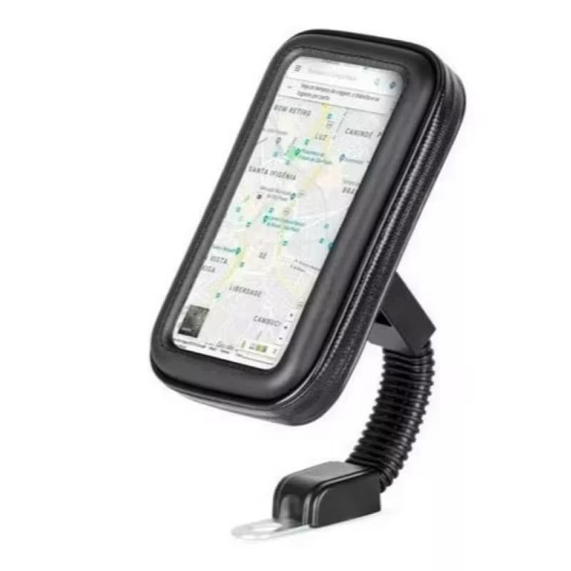 Suporte para celular em motocicleta suporta celulares de até 6,5polegadas