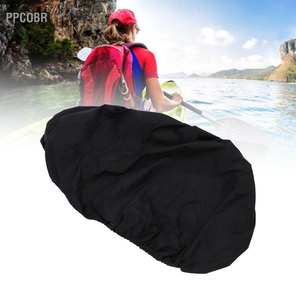 Ppcobr Capa de canoa espessada em tecido Oxford 420D à prova de poeira UV caiaque para armazenamento interno ao ar livre