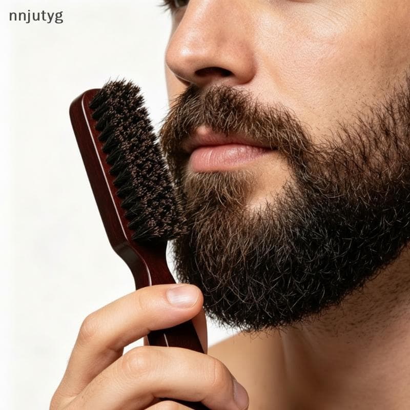 Escova De Cabelo Com Cerdas De Javali De Madeira , Antiestática Para Massagem No Couro Cabeludo , Cabo Forte Crianças E