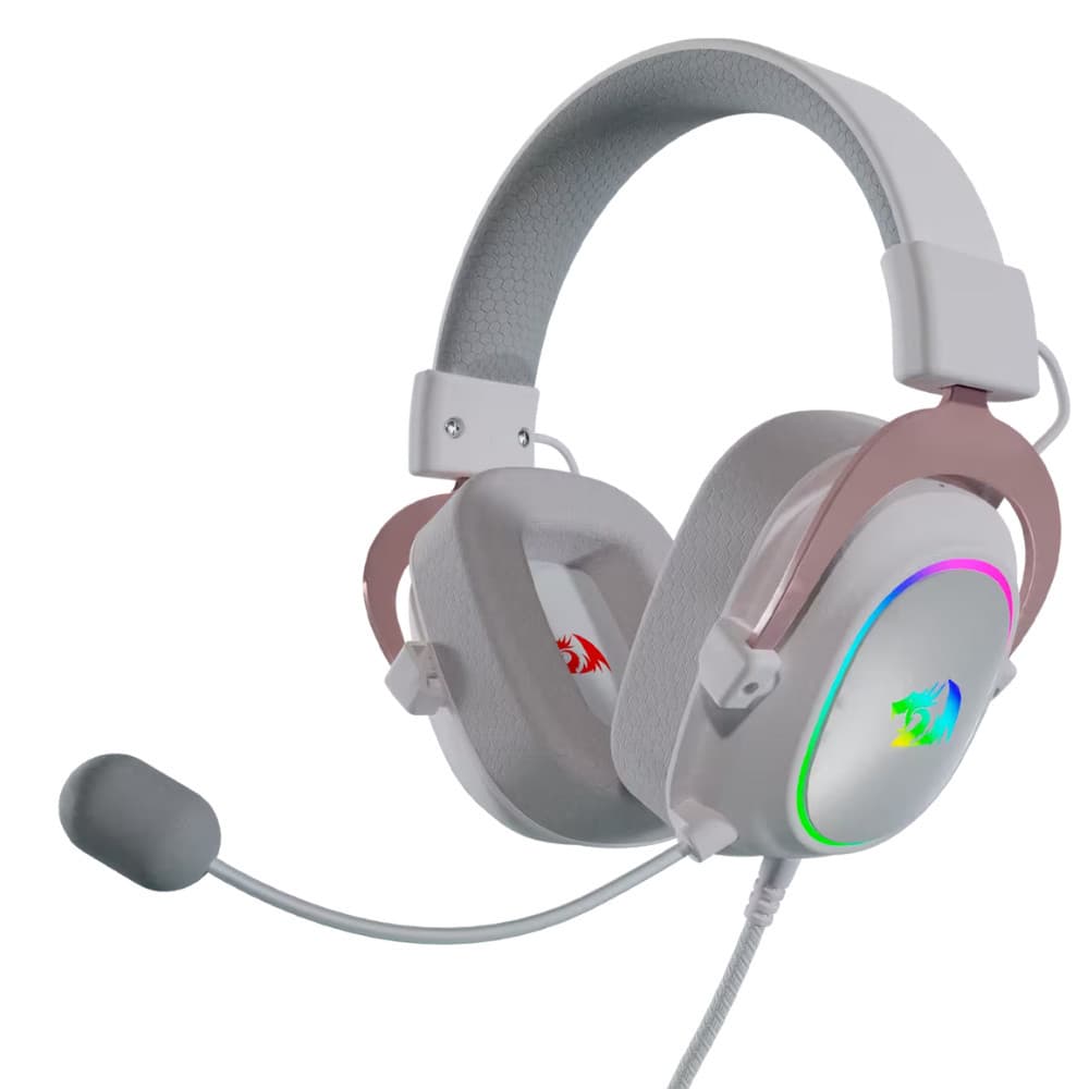 Fone De Ouvido Headset Gamer Zeus X H510W-RGB USB Branco